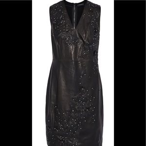 Roanna’s Embellished Leather Dress